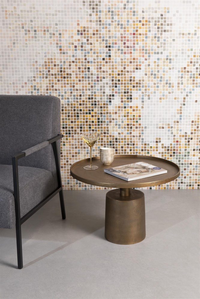Runder Design Beistell- / Couchtisch „Mason“ White Label by Bloomingloft