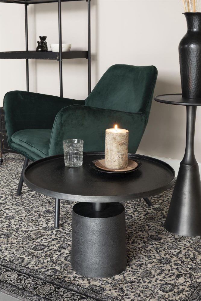 Runder Design Beistell- / Couchtisch „Mason“ White Label by Bloomingloft