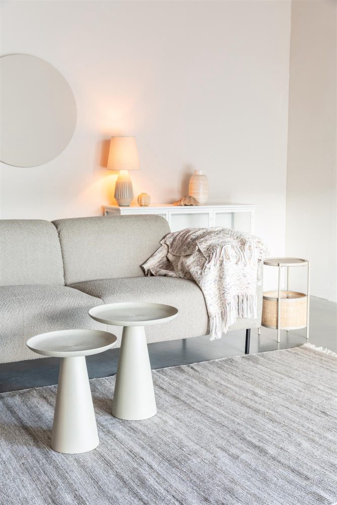 Runder Design Beistelltisch „Ringar“, verschiedene Grössen White Label by Bloomingloft