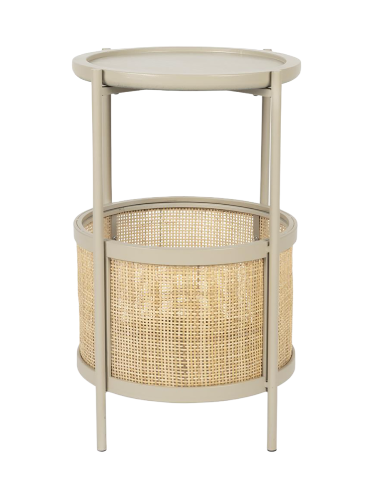 Runder Design Beistelltisch „Makoto“ White Label by Bloomingloft