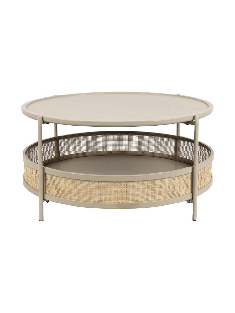 Runder Design Couchtisch „Makoto“ Ø 80 cm White Label by Bloomingloft