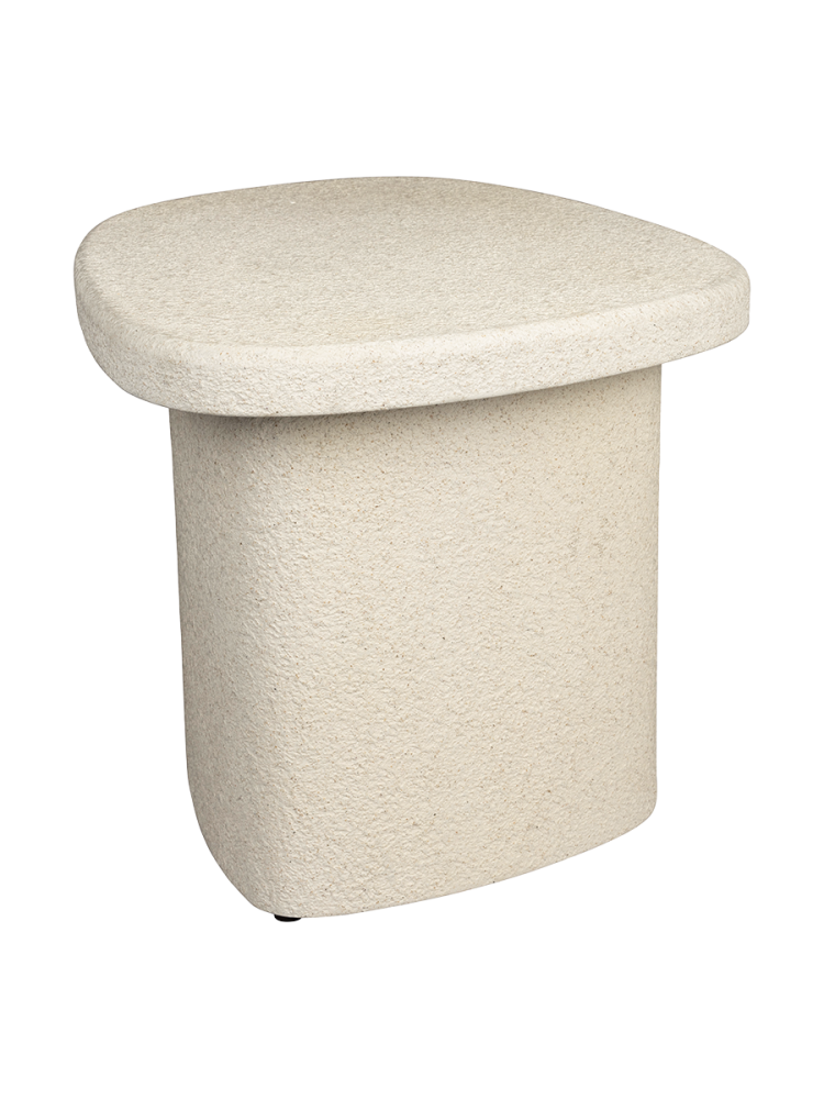 Design Beistelltisch „Veda II“, aus recyceltem Marmor Dutchbone