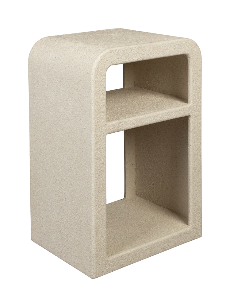 Design Beistelltisch/Nachtisch „Veda“, aus recyceltem Marmor Dutchbone