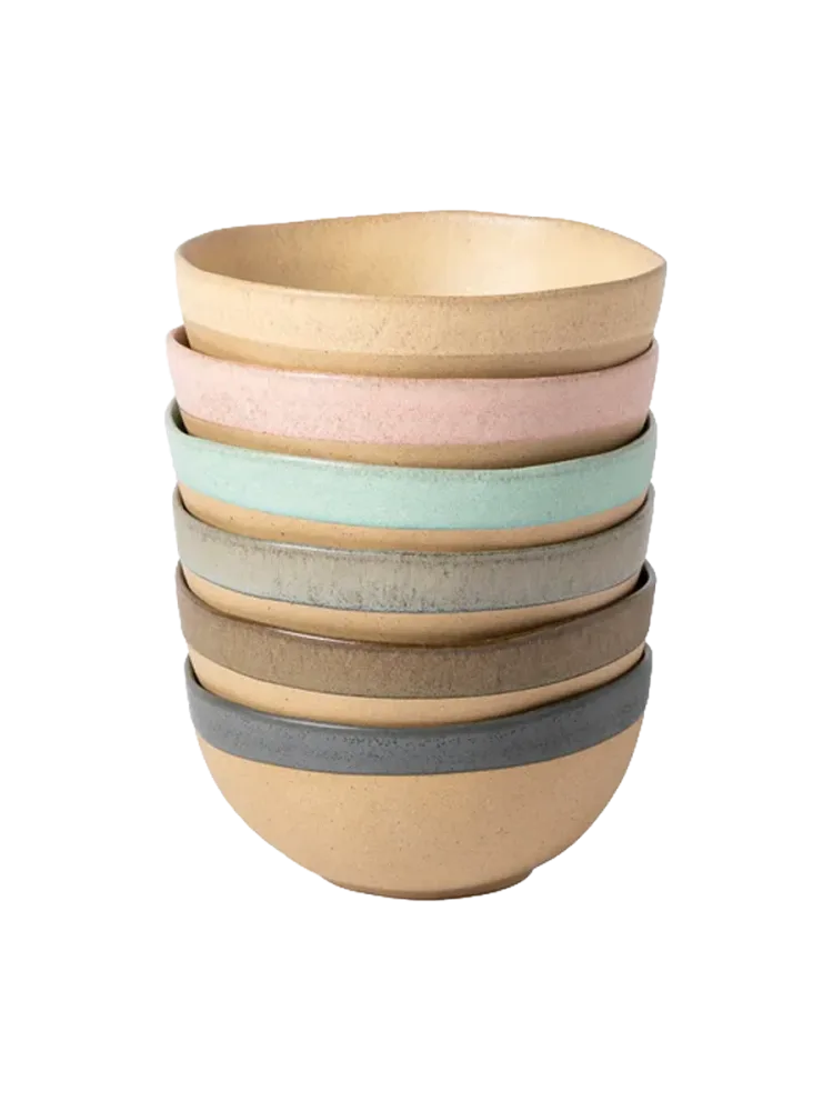 Handgefertigter Latte Schalen „Arenito“ ,6er-Set Costa Nova