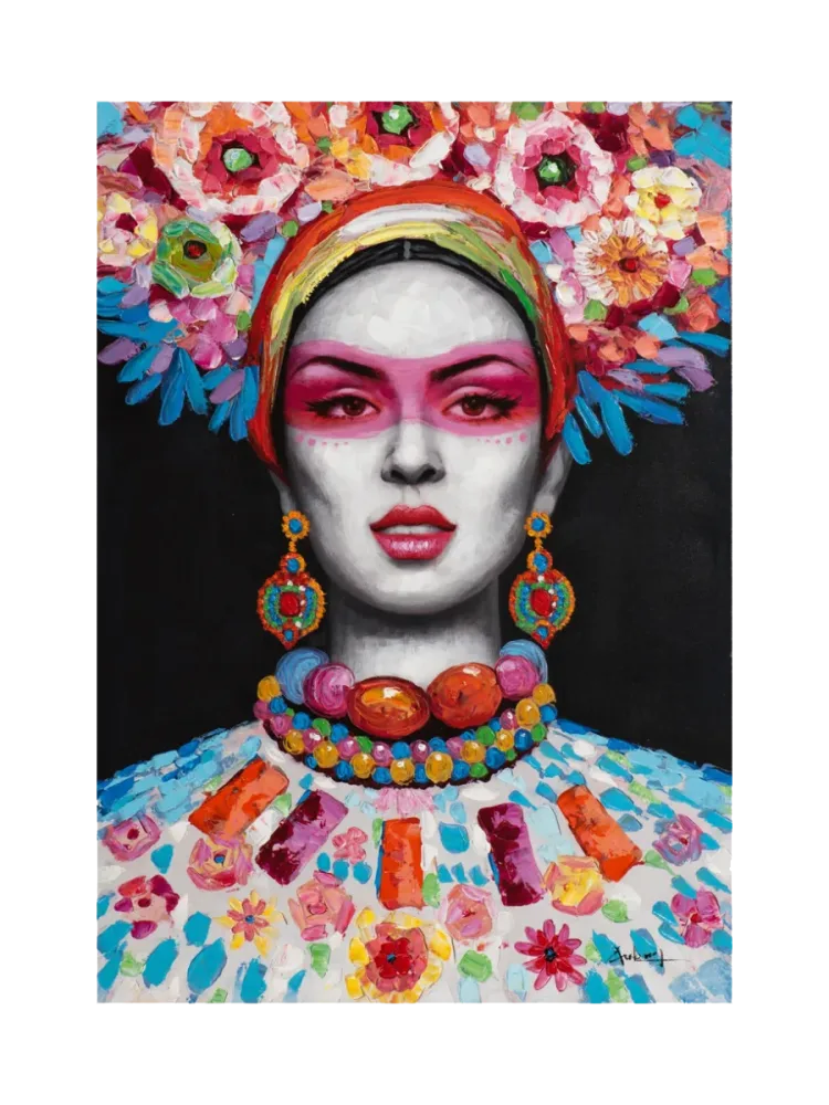 image LAND Bild Frau mit Blumen Dekoration 2  | Schubiger Möbel