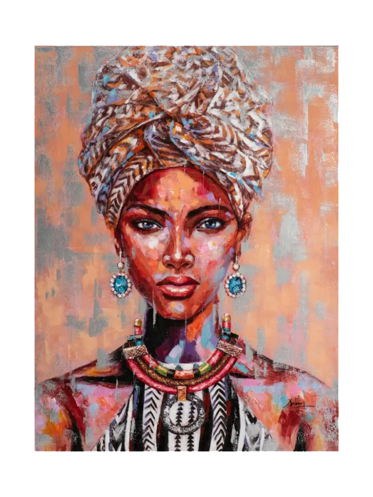 image LAND Bild Afrikanische Schönheit mit Turban  | Schubiger Möbel