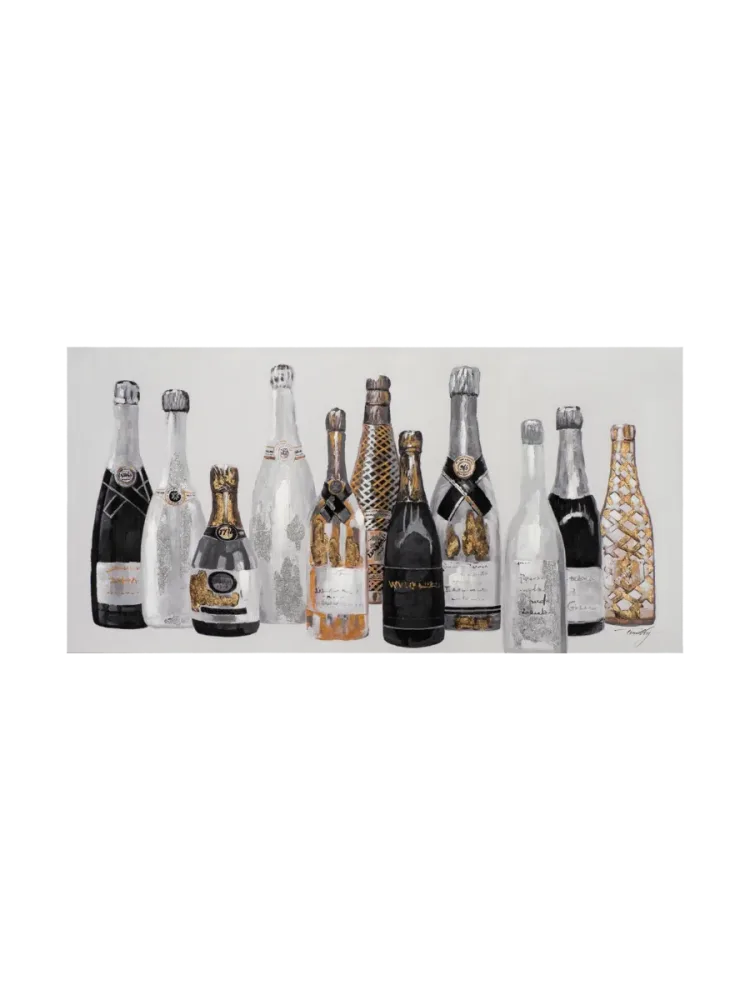 image LAND Gemälde Champagne Bottles  | Schubiger Möbel