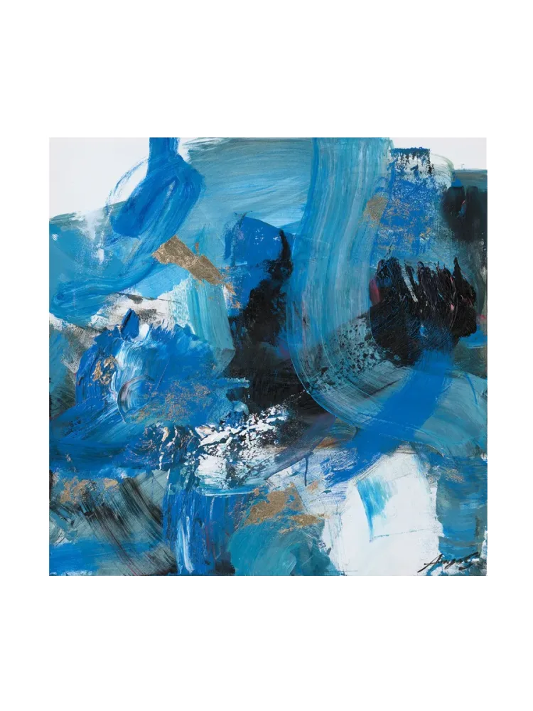 image LAND Bild Schwungvolle Variationen Blau Blau | Schubiger Möbel