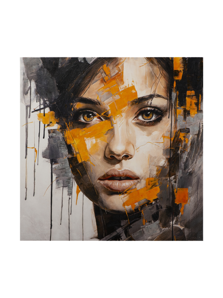 image LAND Gemälde Brown Eye Girl  | Schubiger Möbel