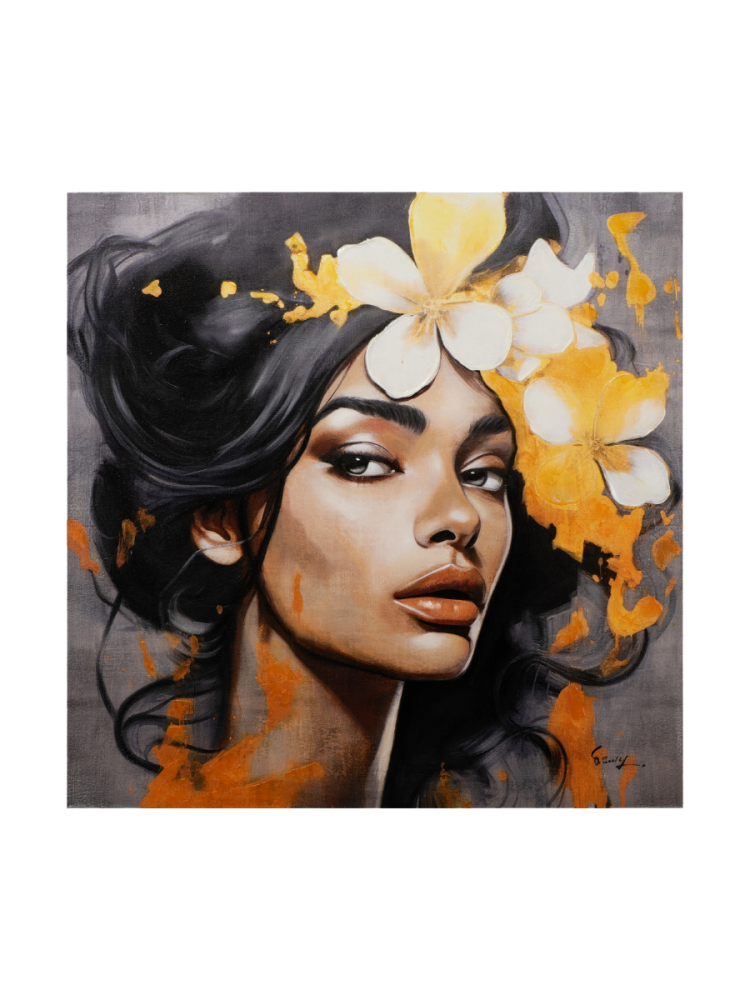 Handbemaltes Bild „look at me!“ 100 x 100 cm Crea Collection