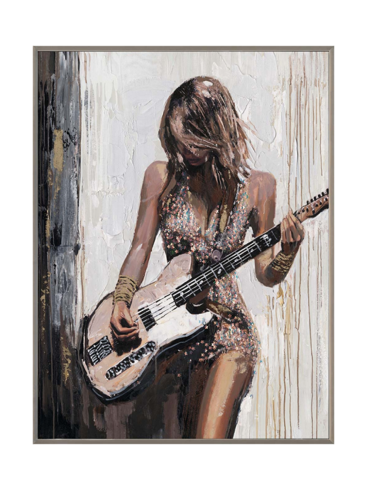 image LAND Gemälde Guitar Girl  | Schubiger Möbel