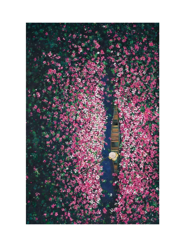 image LAND Gemälde Blumenboot  | Schubiger Möbel