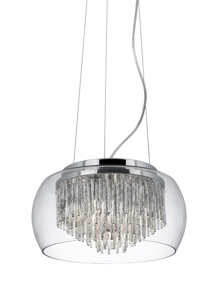 Elegante Pendellampe „Curva“ 4-Flammig Searchlight