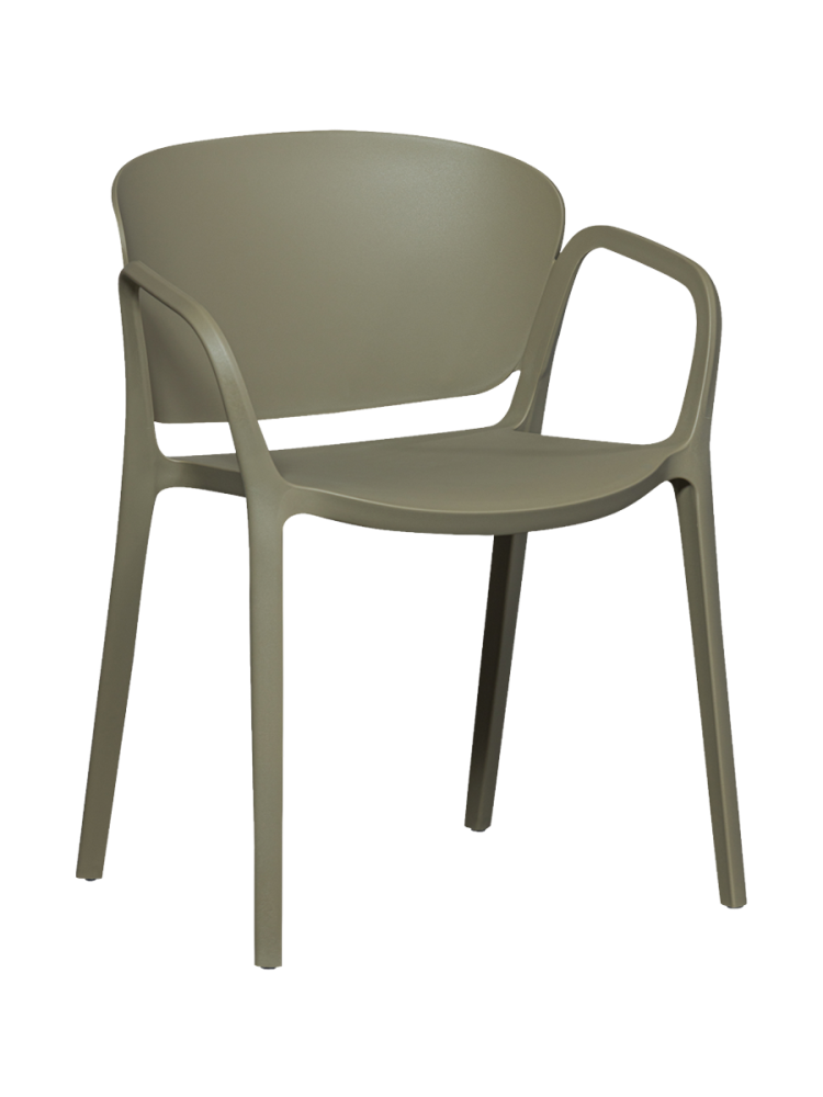 Stapelbarer Outdoor Armlehnstuhl „Bent“ De Eekhoorn