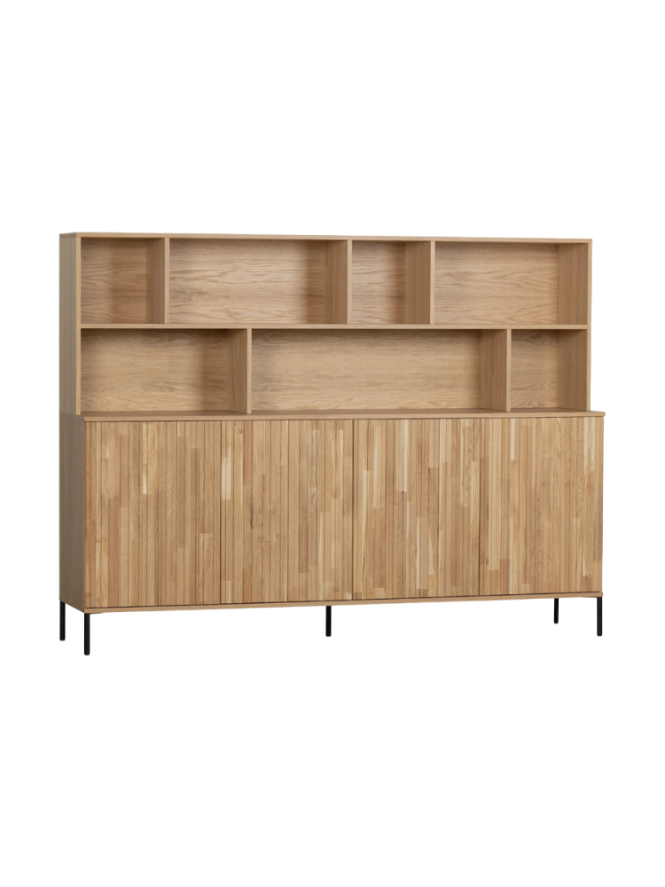 Grosser, massiver Wandschrank „New Lewison“, 4-türig De Eekhoorn