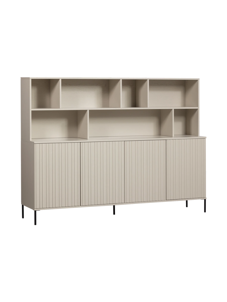 Grosser, massiver Wandschrank „New Lewison“, 4-türig De Eekhoorn
