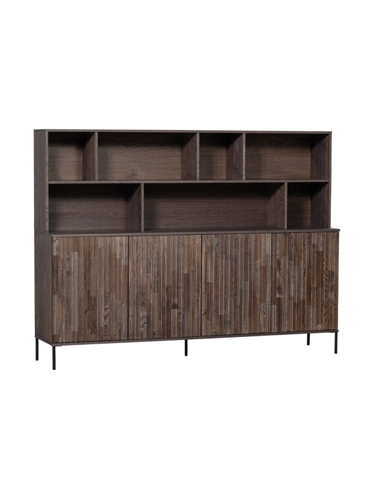 mutoni - Buffet New Gravure Esche espresso 200x150, One Size, Braun
