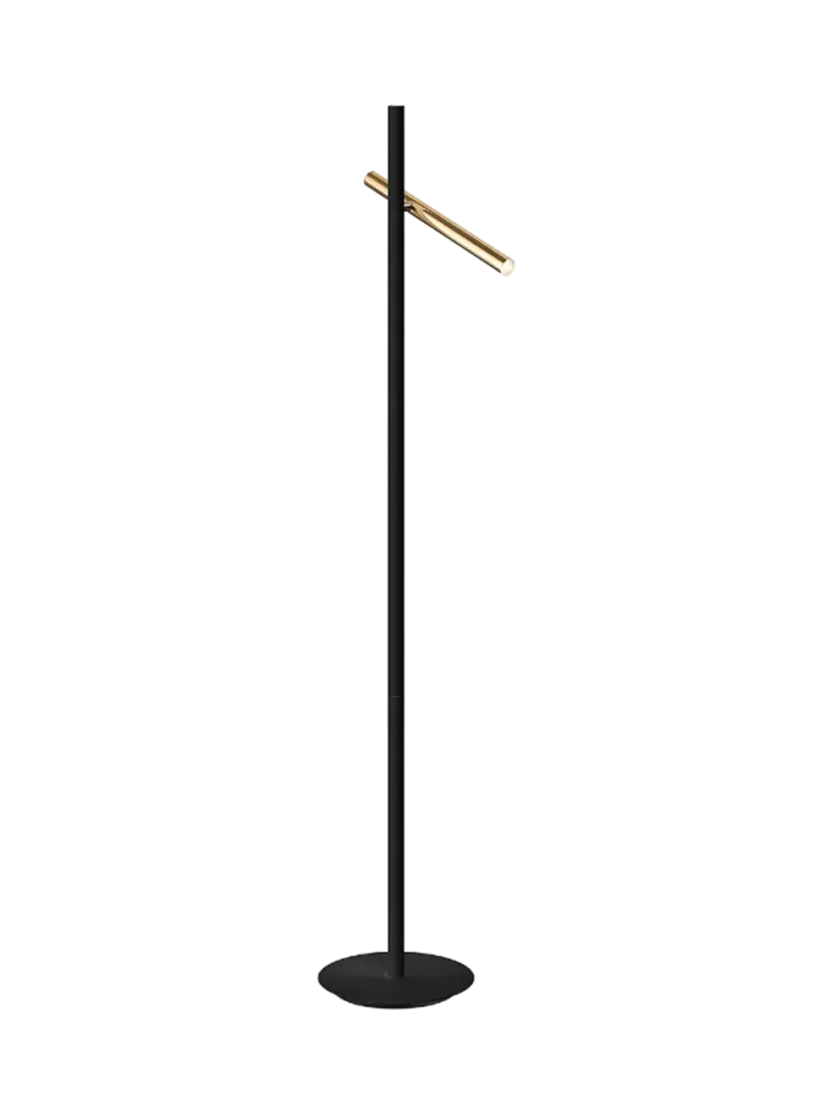 LED Design Stehlampe „Varas“ Gold, Schwarz Schuller