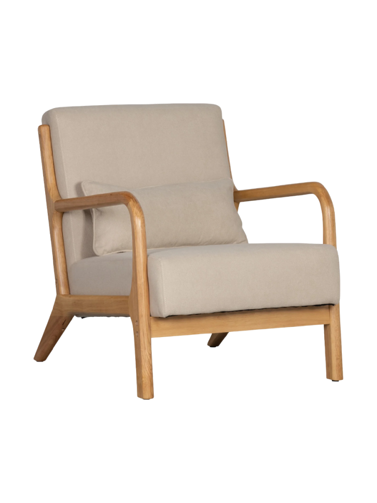 mutoni - Sessel Mark Webstoff natur, One Size, Braun
