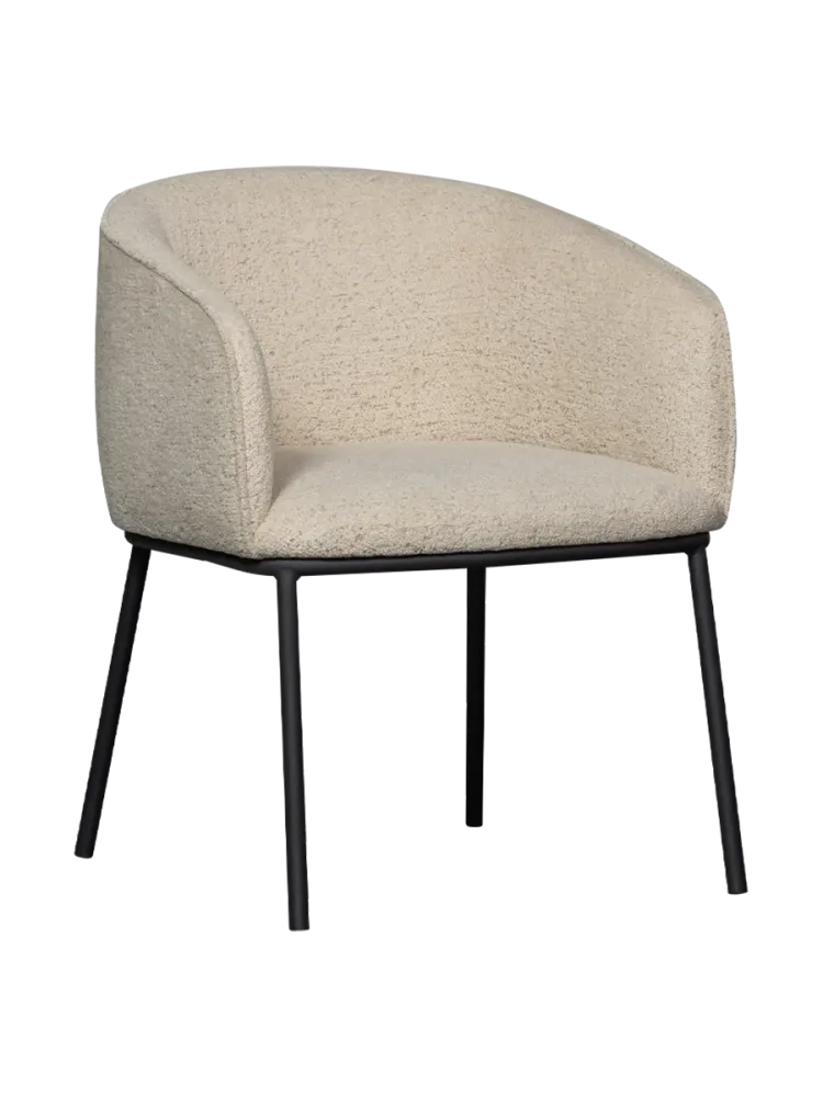 mutoni - Armlehnstuhl Leon natur melange, One Size, Beige