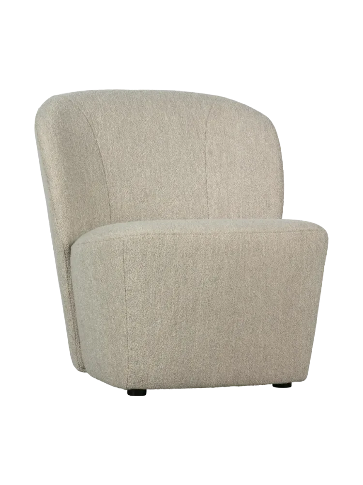 mutoni - Sessel Lofty Bouclé natur, One Size, Braun