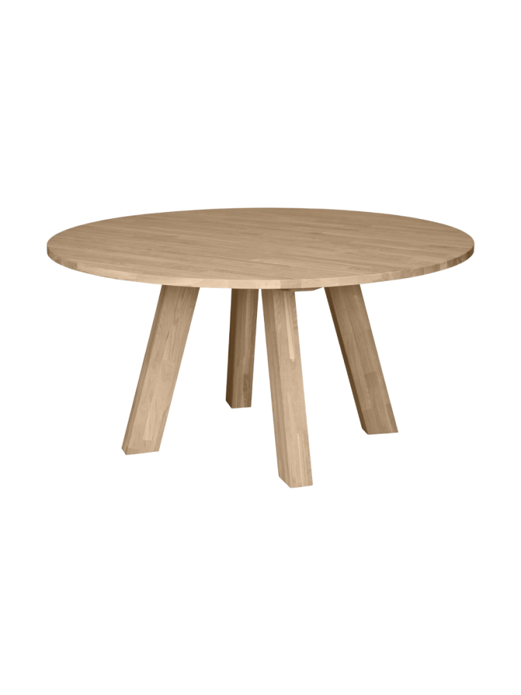 Massiver, runder Design Esstisch „Rhondal“, verschiedene Grössen De Eekhoorn
