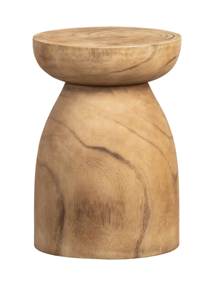 Massiver Design Beistelltisch & Hocker „Bink“ De Eekhoorn
