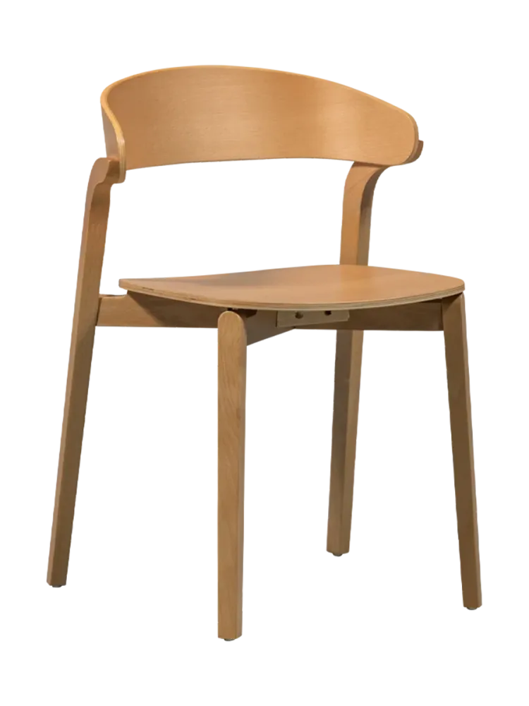 mutoni - Esszimmerstuhl Cras natur, One Size, Braun