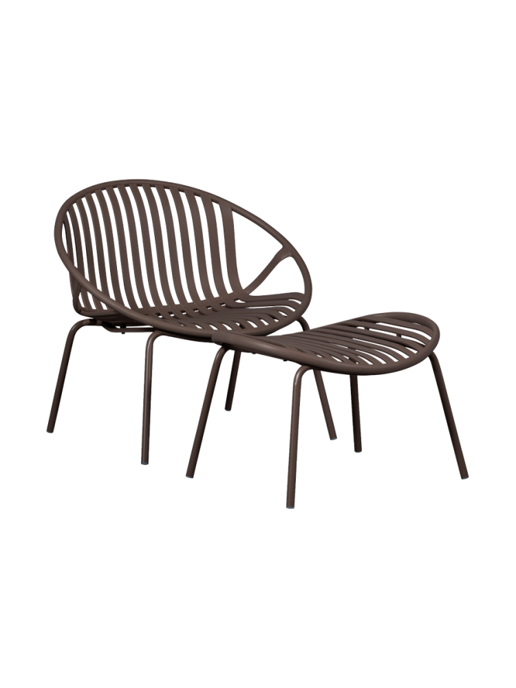 Design Outdoor Loungessel „Bruce“ ink. Fussablage De Eekhoorn