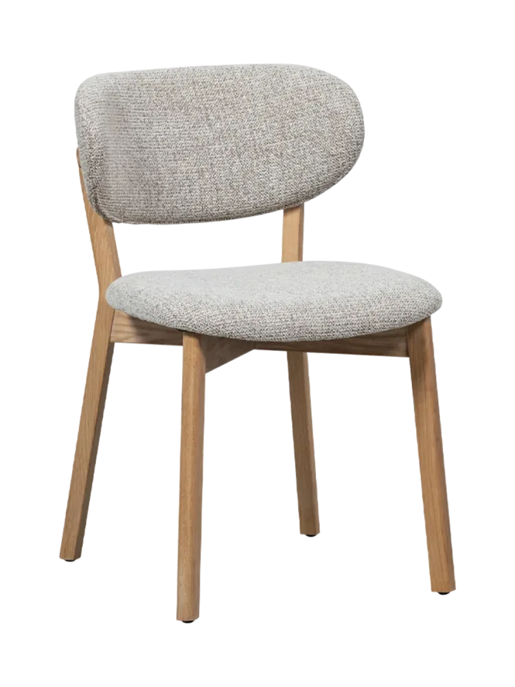 mutoni - Esszimmerstuhl Udar mit Holzrahmen natur, One Size, Braun