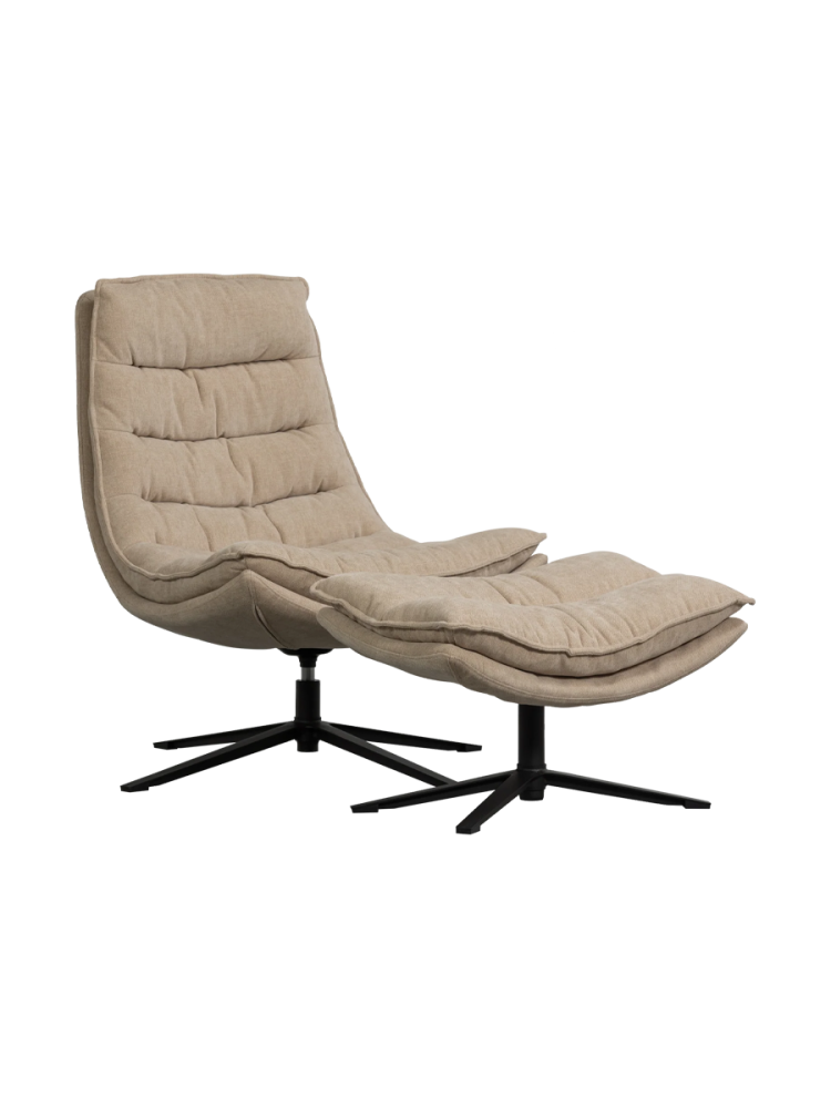 Drehbarer Design Sessel „Kube“ inkl. Fußablage De Eekhoorn