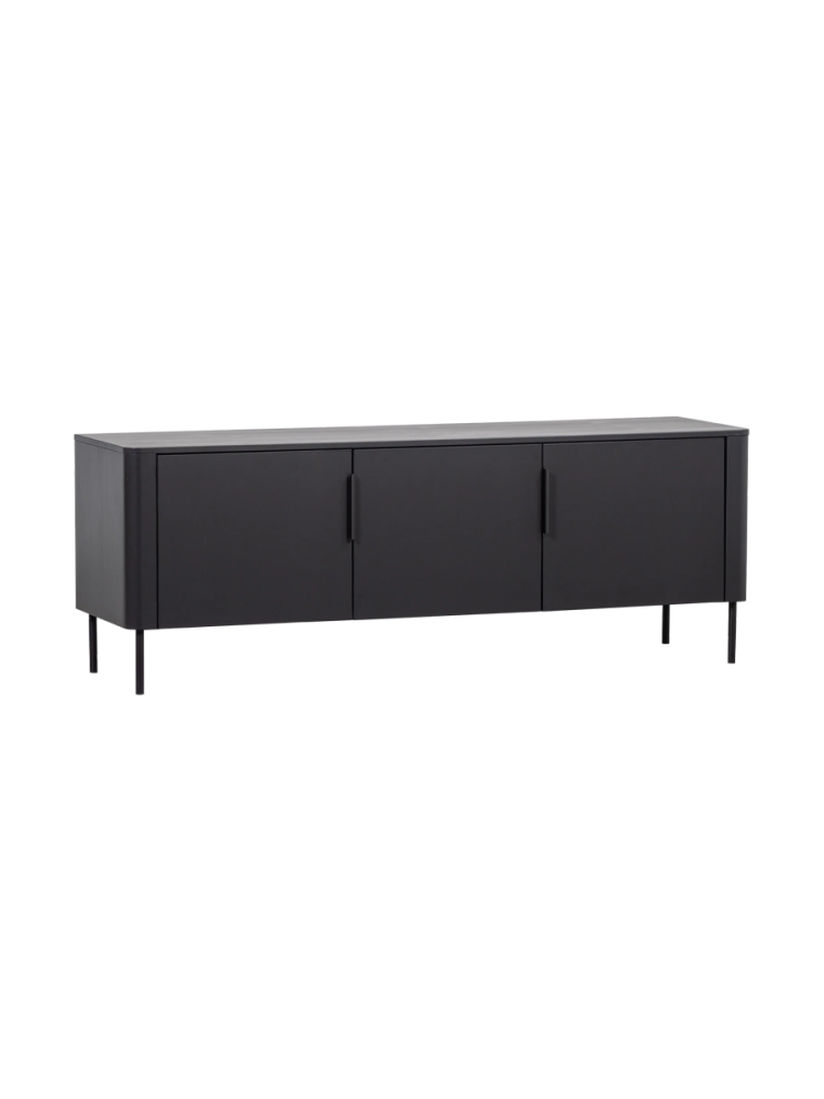 3-türiges Design Lowboard „Gunaro“ aus nachhaltigem Massivholz De Eekhoorn