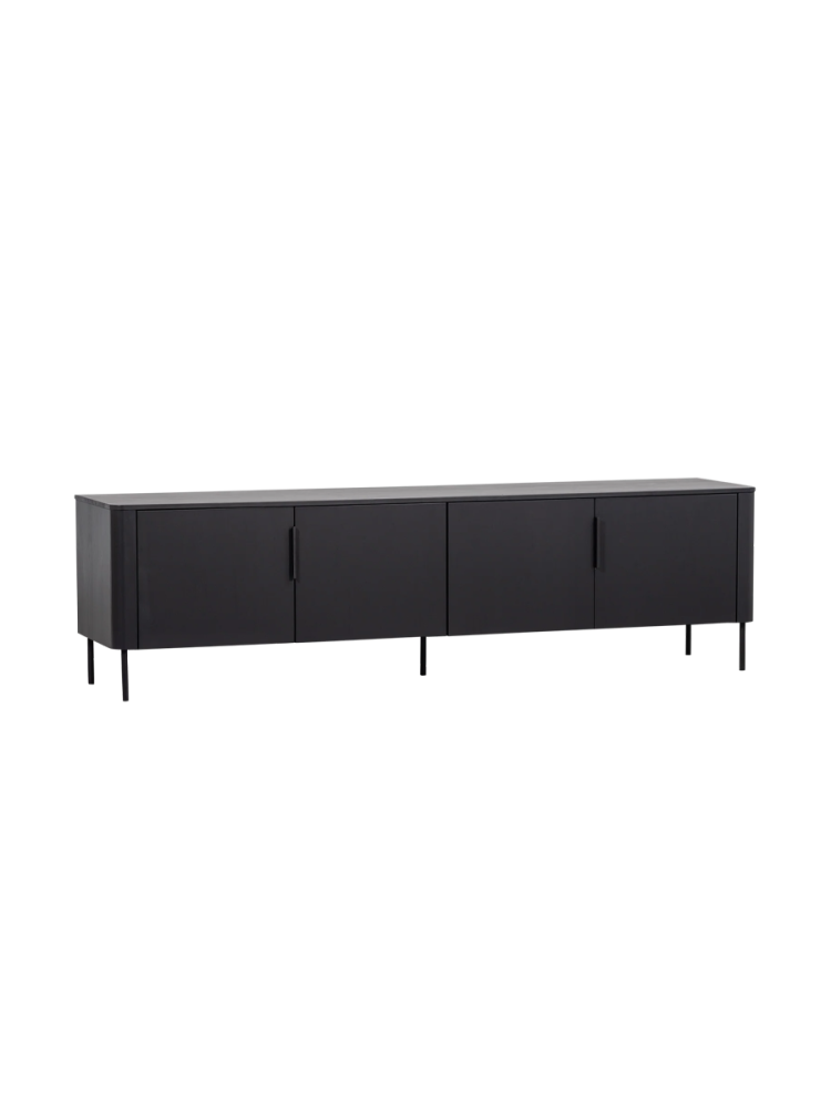 4-türiges Design Lowboard „Gunaro“ aus nachhaltigem Massivholz De Eekhoorn