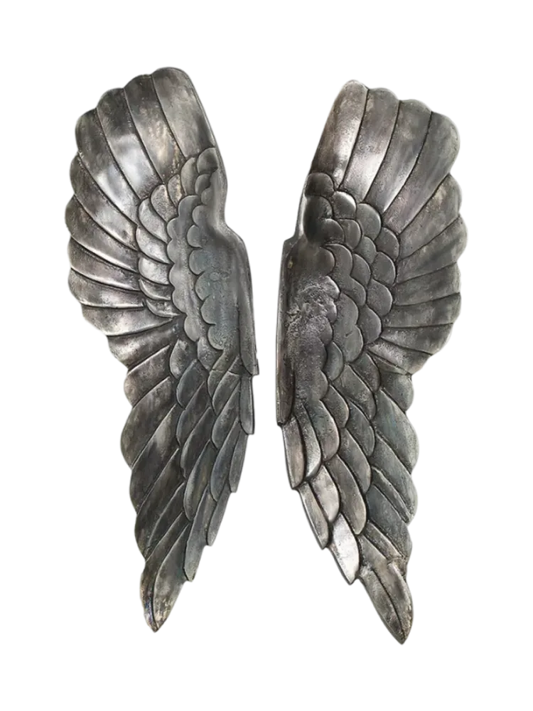 Imposantes Wandobjekt „Fallen Angel“ Antik Bronze Invicta Interiors