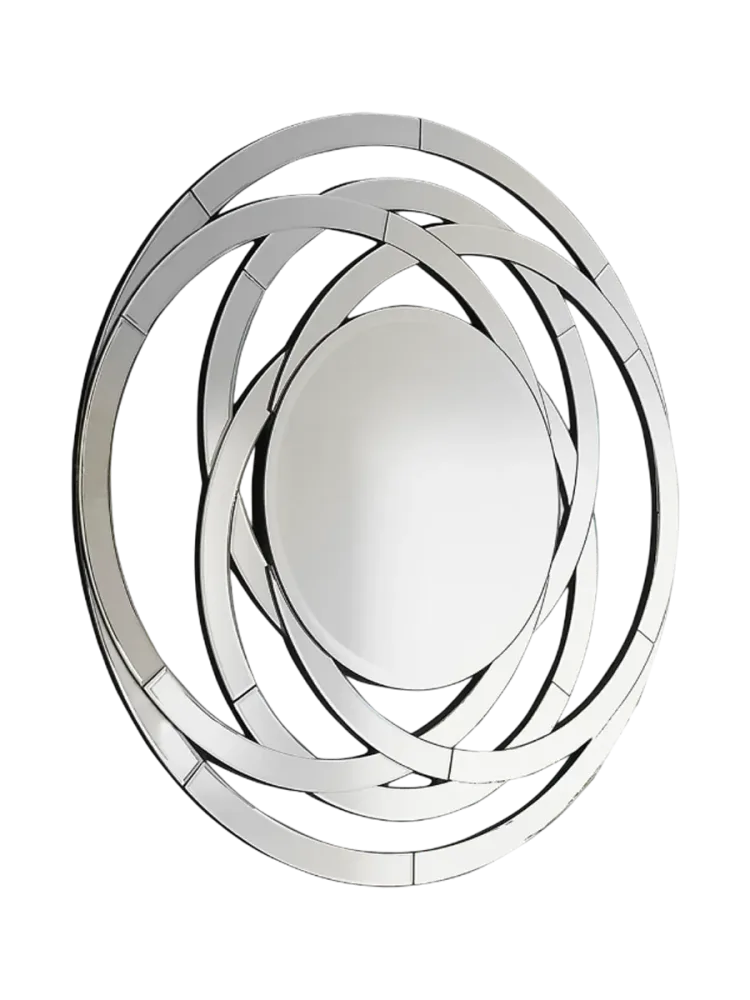 Grosser Design Wandspiegel „Aros“ Transparent Schuller