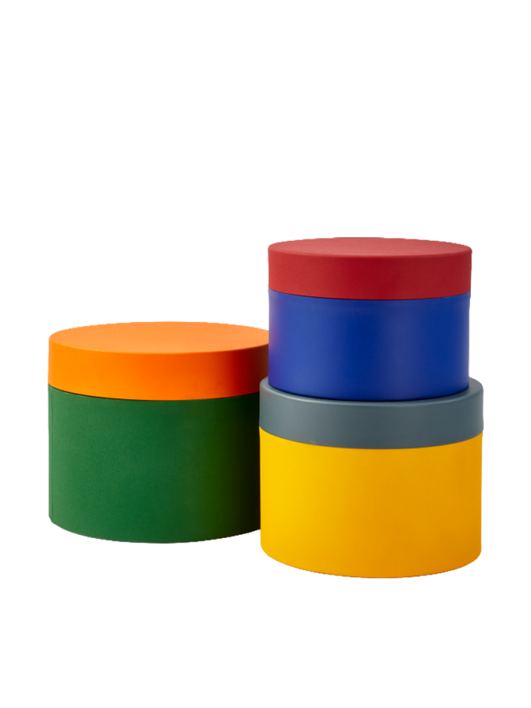 Design Aufbewahrungsboxen „Caps and Jars“ aus Metall, 3er-Set Pols Potten