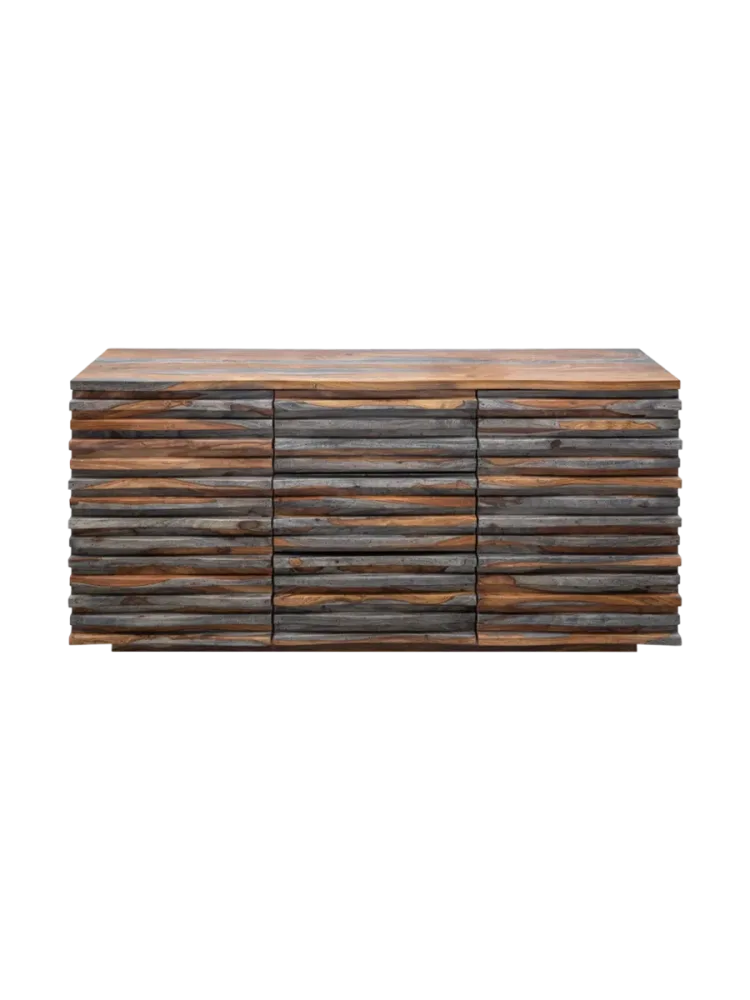 Massivholz Sideboard „Relief“ Invicta Interiors