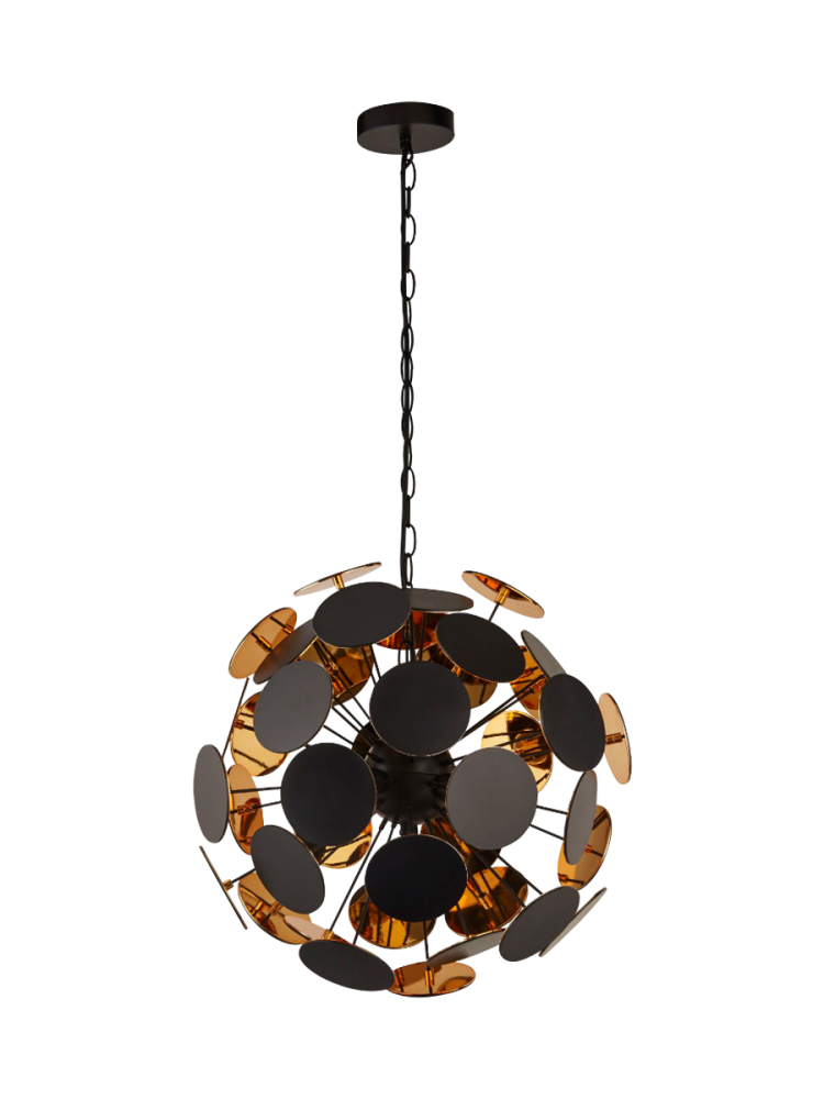 Dimmbare Design Pendellampe „Discus“ 4-Flammig Searchlight