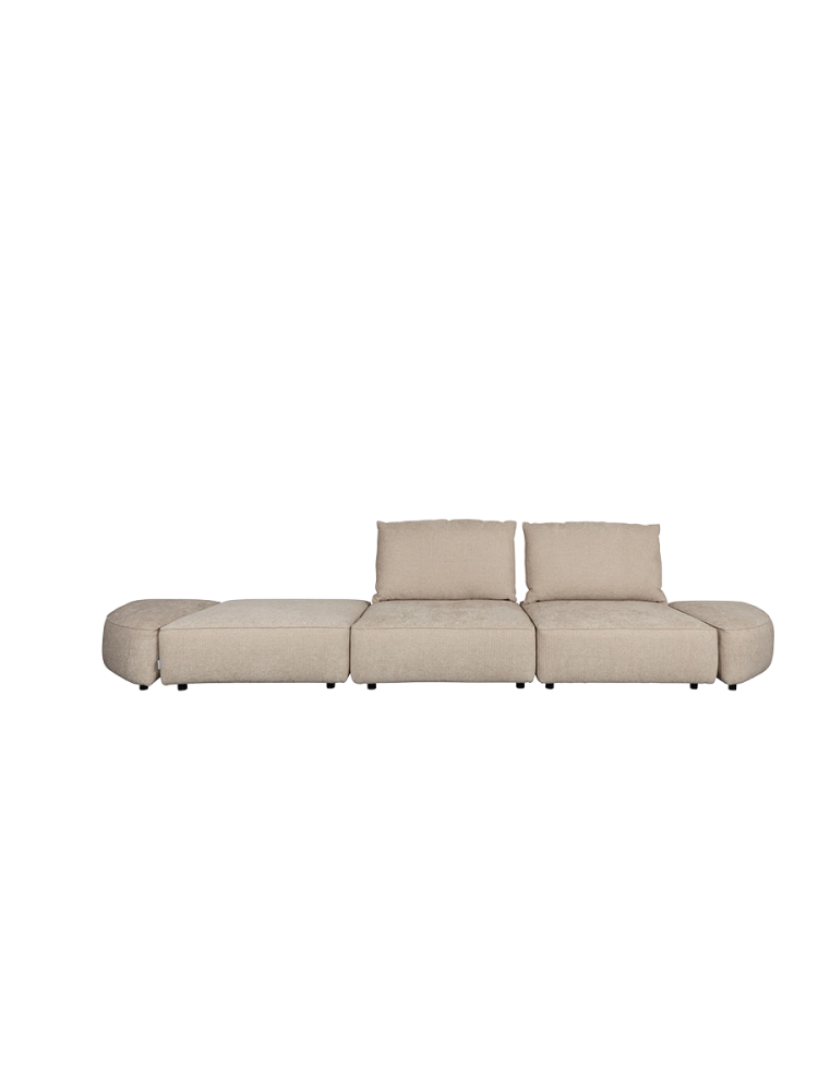 4.5-Sitzer Design Sofa „Hunter“, Sand Zuiver