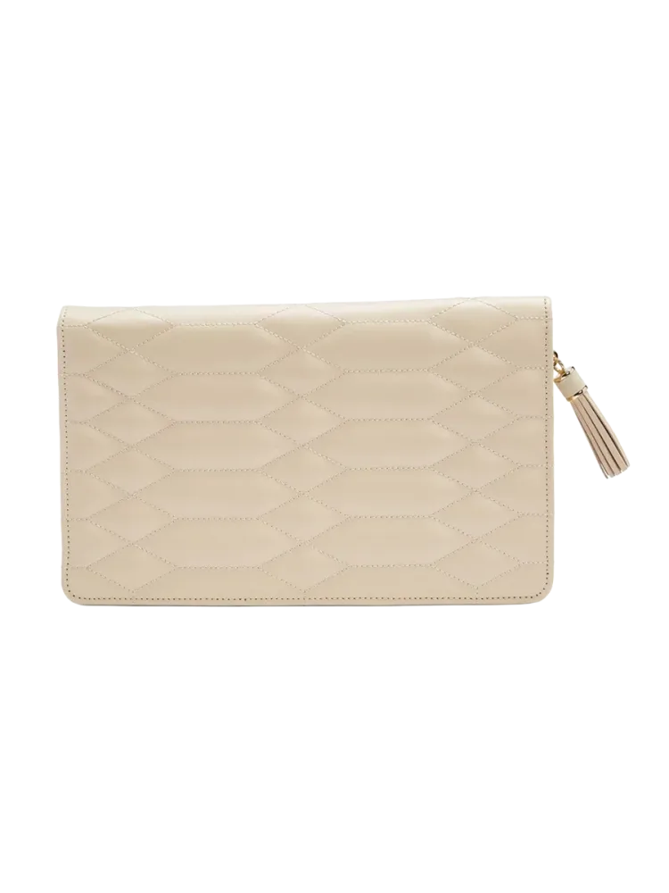 Echtleder Schmuck-Etui „Caroline Portofolio“ Ivory WOLF