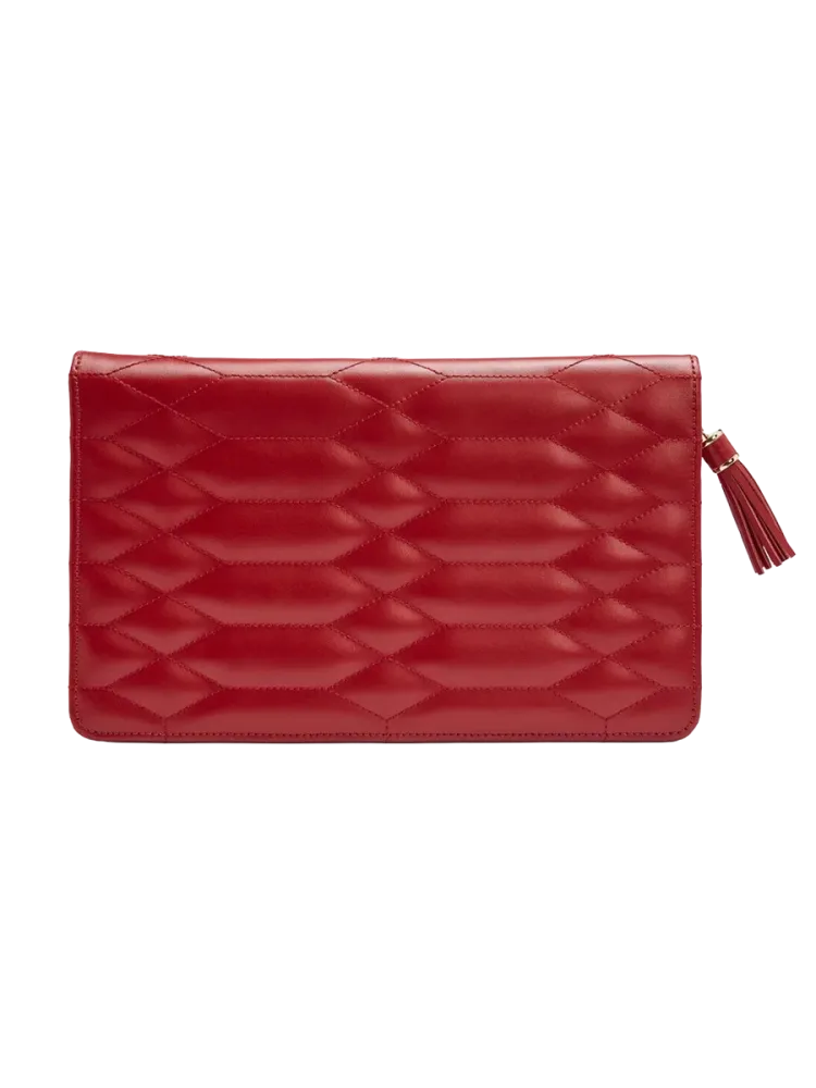 Echtleder Schmuck-Etui „Caroline Portofolio“ Rot WOLF