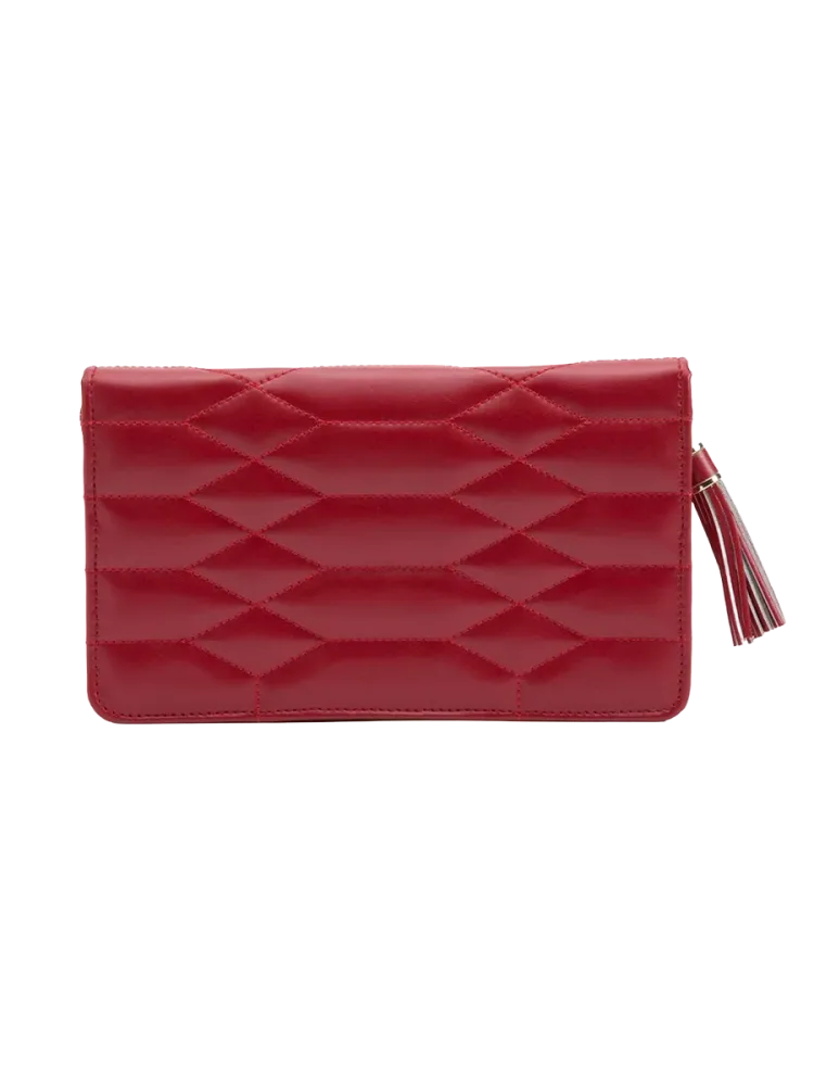 Echtleder Schmuck-Etui „Caroline Portofolio“ Rot WOLF