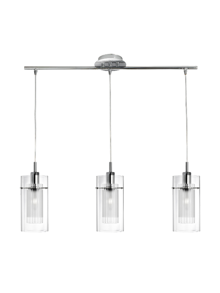 Dimmbare Pendelleuchte „Duo II“ 3-flammig Searchlight