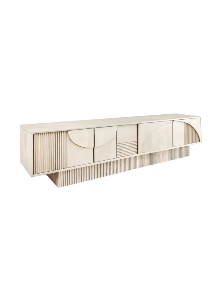 Grosses, massives Design Lowboard „Art Deco“ Invicta Interiors
