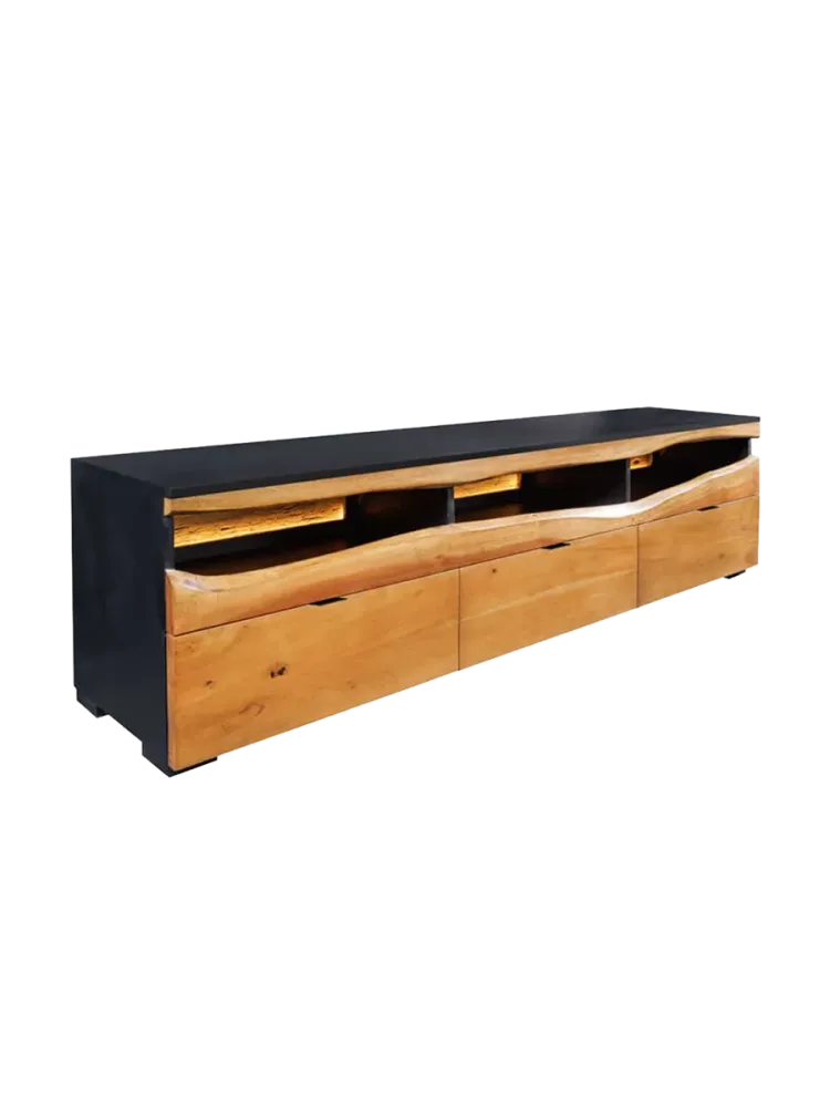 Design Lowboard „Grand Acacia“ mit LED-Beleuchtung Invicta Interiors