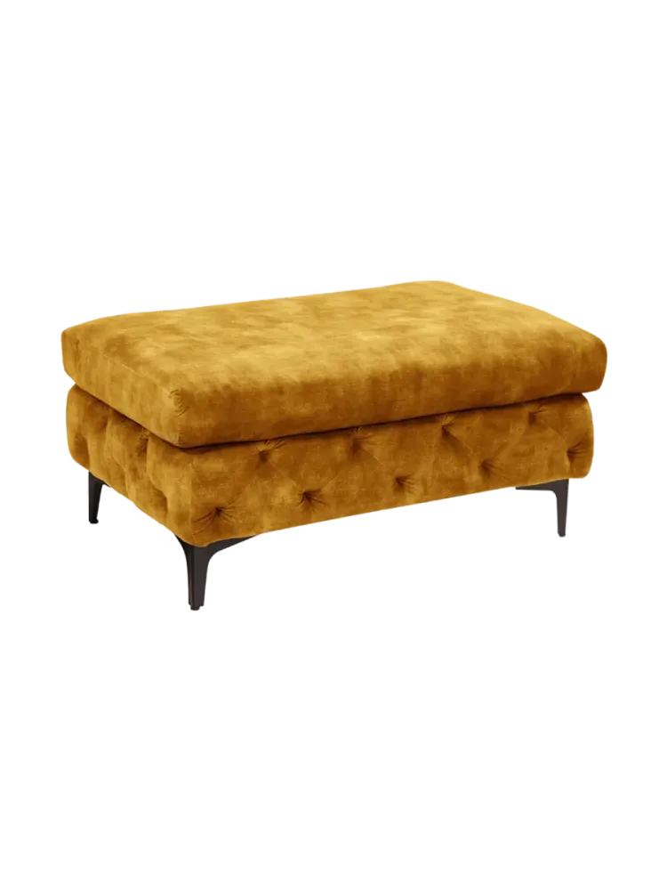 Grosser Samthocker „Modern Barock“ Invicta Interiors