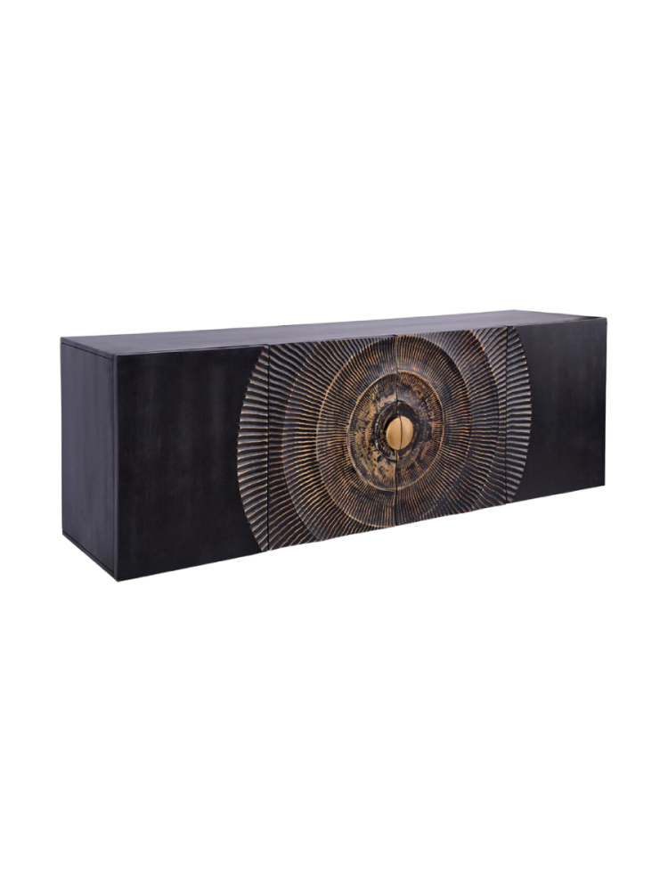 Massivholz Design Sideboard „Brilliant Sunset“ - wandhängend Invicta Interiors