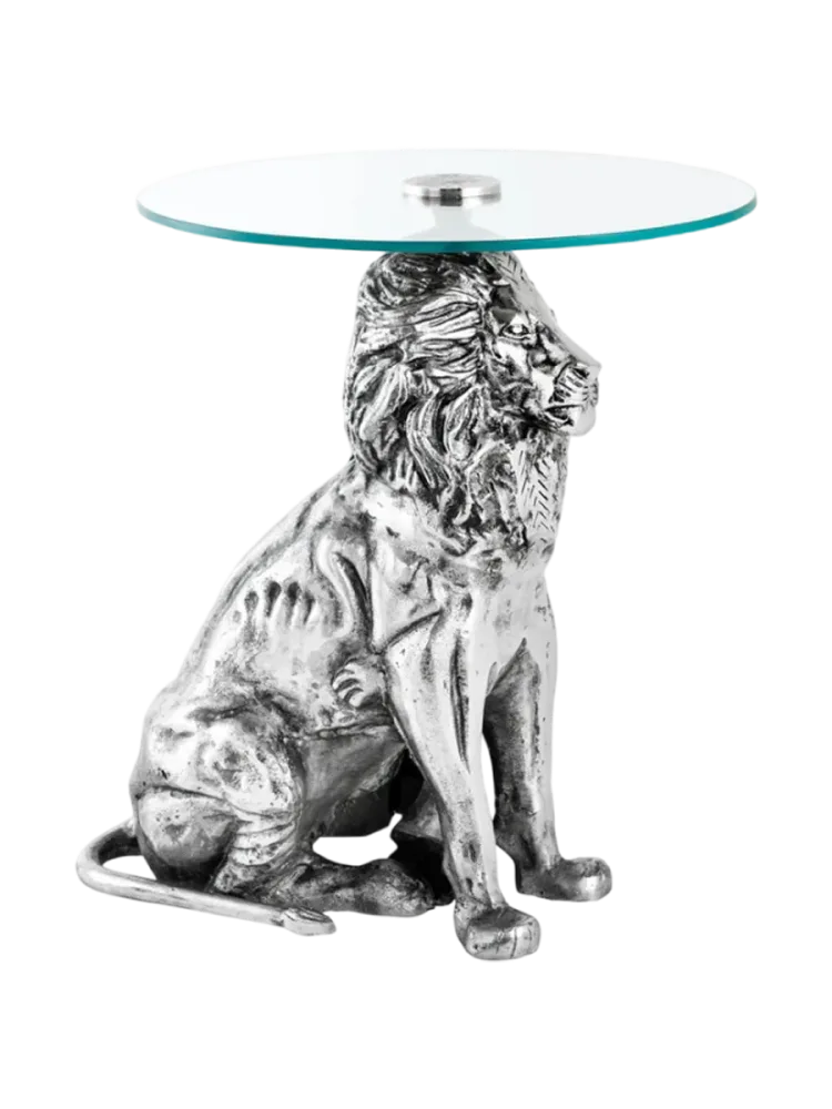Design Beistelltisch „Wildlife Lion“ Invicta Interiors