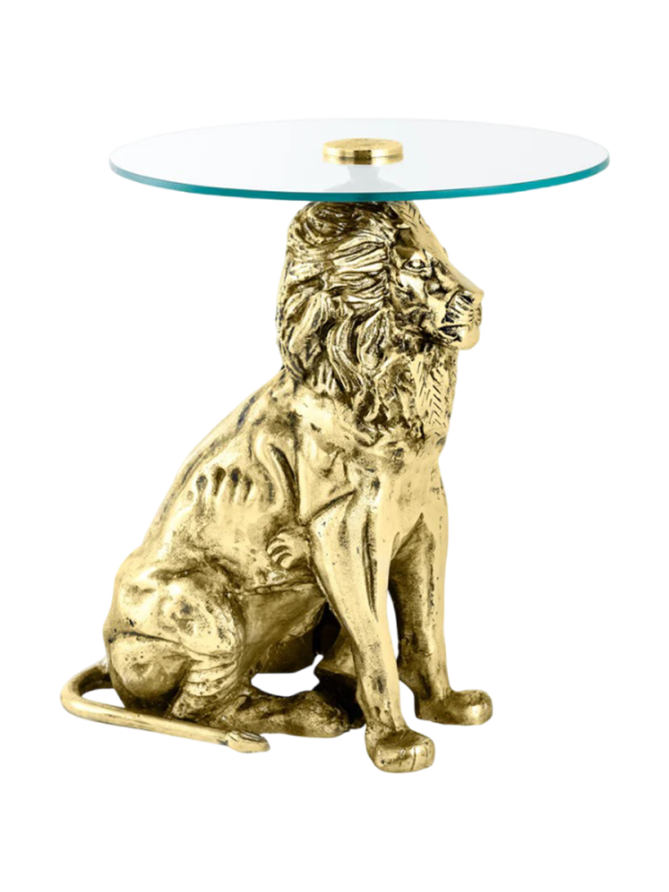 Design Beistelltisch „Wildlife Lion“ Invicta Interiors
