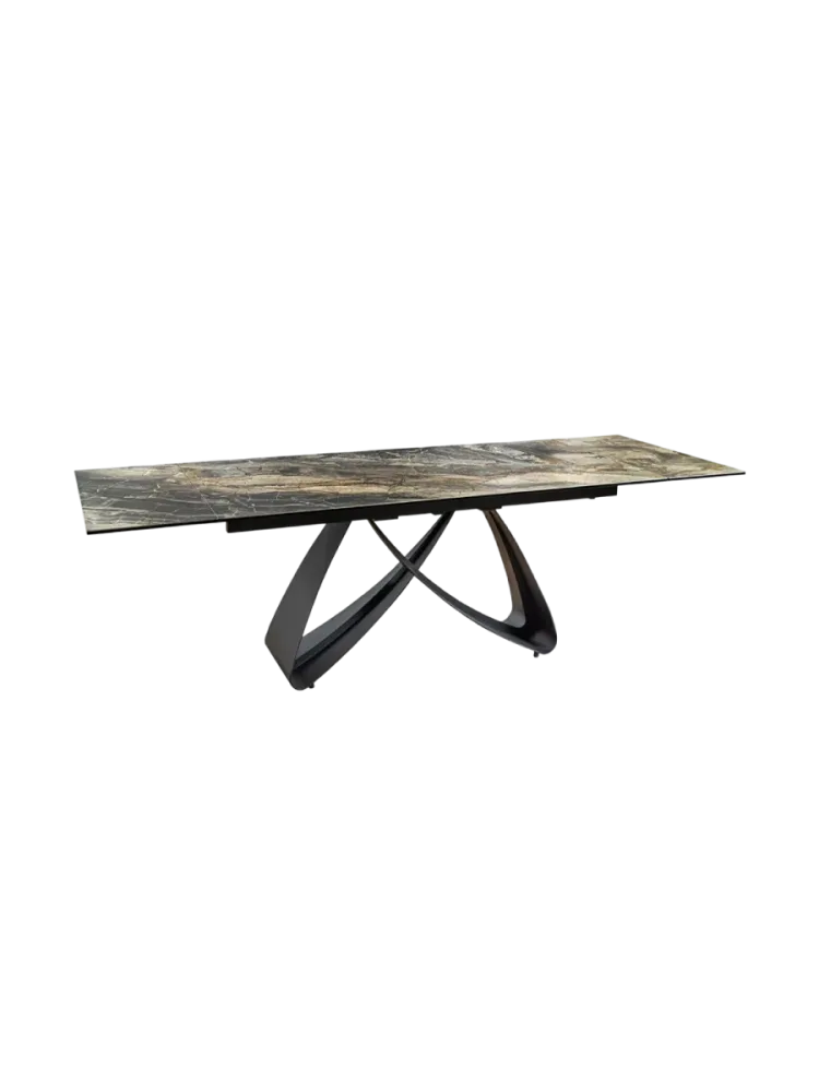 Ausziehbarer Designer-Esstisch „Butterfly“ aus Keramik 180-220-260 x 100 cm Invicta Interiors